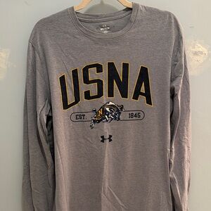 United States Naval Academy Under Armour Long Sleeve Tee